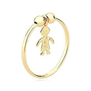 Imagem de Anel Filho Folheado a Ouro 18k - Maise Joias, Folheado a ouro, Única, 