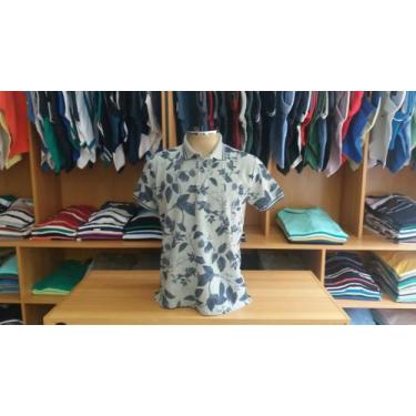 Imagem de Camiseta gola polo floral aleatory 04050023 tam m