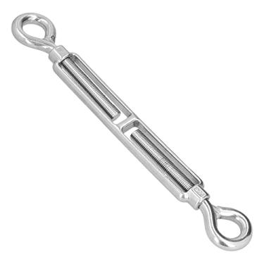 Imagem de Fafeicy Gancho e olho Turnbuckle Corda de Arame, Tensor de Corda de Fio Aço Inoxidável 304 M16 Ajustável Turnbuckle Parafuso Gancho Acessórios de Equipamento, para Instalação Externa e Interna (Tipo OO), Elevação