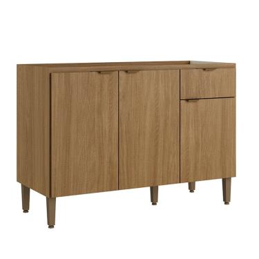 Imagem de Balcão Leticia 120cm 3 Portas 1 Gaveta THB