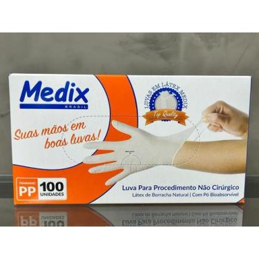 Imagem de Luva procedimento latex com po tam pp 17 medix