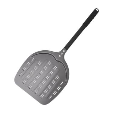 Imagem de Ioensy Pá para pizza, espátula para pizza, utensílios de cozinha, ferramenta para assar, pá para pizza, pá para pizza, pão de frutas, panqueca, omelete, Borda Do Arco com Furo