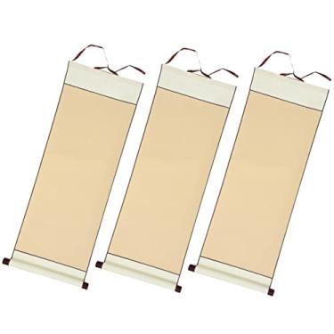 Imagem de EXCEART 3 peças de pergaminhos de caligrafia – papel grosso japonês para escrever água – Papel chinês em branco – Pincel para escrever na Ásia