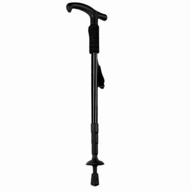 Imagem de BastãO Caminhada Bengala RetráTil Trilha AlumíNio(preto)
