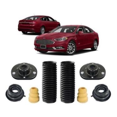 Imagem de 2 Kit Coxim Batente Dianteiro Fusion Titanium 2016 2017 2018 - Qualyki