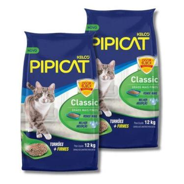 Imagem de Kit 2x areia pipicat classic 12kg - KELCO