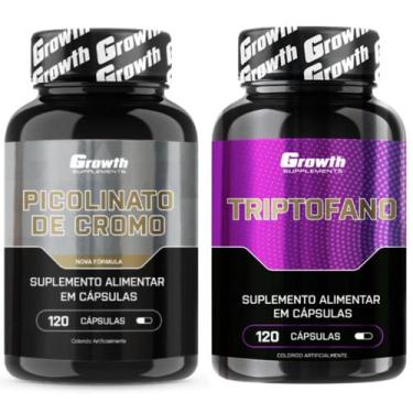 Imagem de Cromo Picolinato 120 Caps + Triptofano 120 Caps Growth