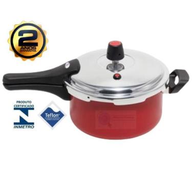 Imagem de Panela De Pressão 3,0 Litros Fechamento Externo Antiaderente Teflon Ve
