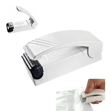 Imagem de Mini Seladora Portátil Para Sacos Plásticos Lacra Embalagens de Alimentos Fácil