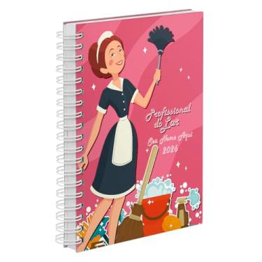 Imagem de Agenda Comercial 2026 Personalizada Capa Dura Profissional Doméstica