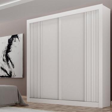 Imagem de Guarda-roupa Para Quarto Casal 2 Portas Milano Branco