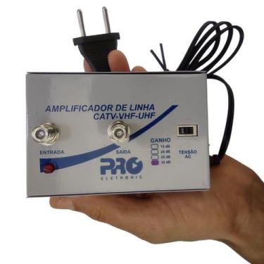 Imagem de Amplificador de Linha para Antena Coletiva Digital de TV 30 dB PQAL 30