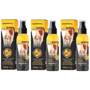 Imagem de Kit 3 Gel Spray Própolis Para Massagem 120ml - Bioinnova