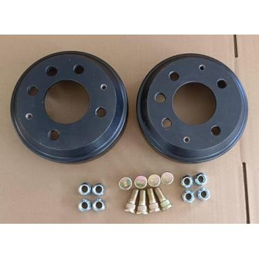 Imagem de WANTONE RACING Tambor de freio 2 peças J55-G6521-01 com substituição de parafusos para Yamaha (G8 G9 Gas) e G1 G2 G5 G11 e 2007-2014 G29 carrinho de golfe elétrico e a gás