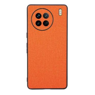 Imagem de Capas Compatível com VIVO X90,Design de padrão de tela,Pproteção completa de 360°,Pplástico macio,Proteção contra queda-Orange