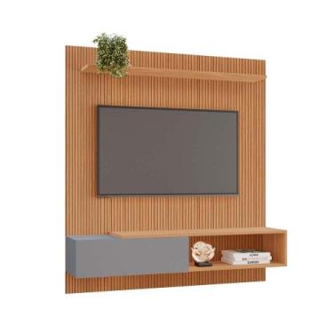 Imagem de Painel Yasmin 100% MDF Tuboarte 1 Porta Basculante p/ TVs de Até 55 Po