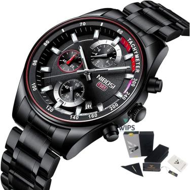 Imagem de Relógio Masculino Analógico Cronógrafo Funcional Nibosi 2375