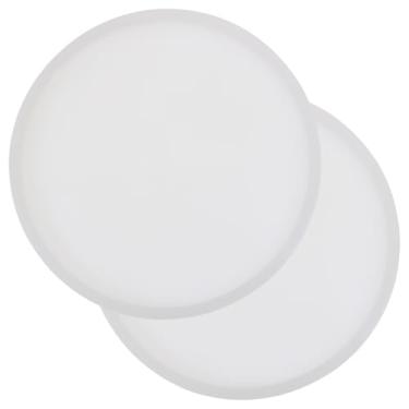 Imagem de Shapenty Moldes de resina epóxi de silicone para tigela de fundição de resina, bandejas faça-você-mesmo, decoração de casa, projetos de artesanato, 2 peças (10 x 10 cm, redondas)