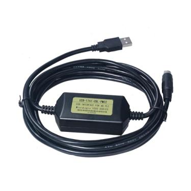 Imagem de Washinglee Cabo de programação compatível com Allen Bradley PLC Micrologix 1000 1100 1200 1400 1500, para substituição 1761-CBL-PM02, 1,8 m