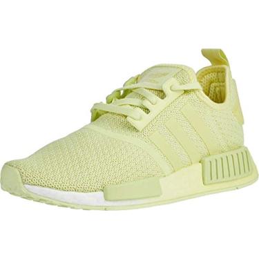 Imagem de adidas Originals Tênis masculino NMD_r1, Tinta amarela/coloração amarela/branco, 6