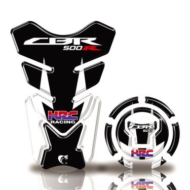 Imagem de Kit Protetor Tanque Adesivo Moto Honda Cbr Acima 2018 Preto Preto