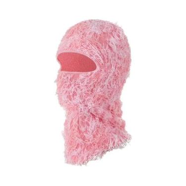 Imagem de Gorro De Malha Com Máscara De Esqui Camuflada Quente À Prova De Vento 