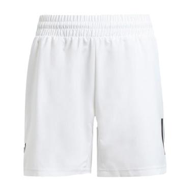Imagem de Shorts Adidas Club Tennis 3 Listras Branco e Preto Infantil-Unissex