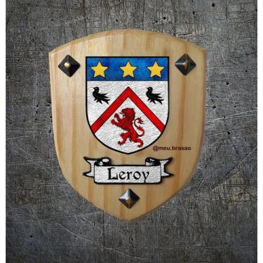 Imagem de Brasão da família leroy ( feito na madeira ) - @meu.brasao