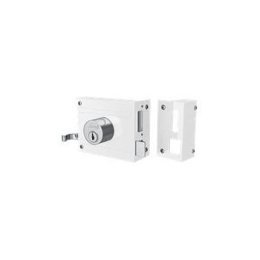 Imagem de Fechadura 701/100 branco espelho inox stam 40648 site, Grafite