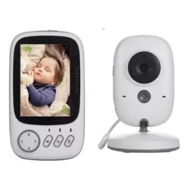 Imagem de Babá Eletrônica Monitor de Bebê com Tela LCD Colorida de 3,5 Polegadas, Câmera com Visão Noturna, Áudio Bidirecional, Monitoramento de Temperatura