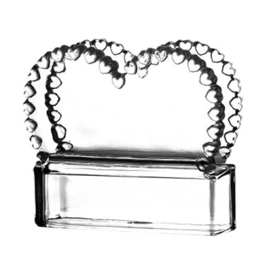 Imagem de Suporte de guardanapo de vidro Suporte de toalha de papel transparente espesso para restaurantes casas elegante quadrado dispensador de lenços de mesa rack de guardanapo (estilo 4)