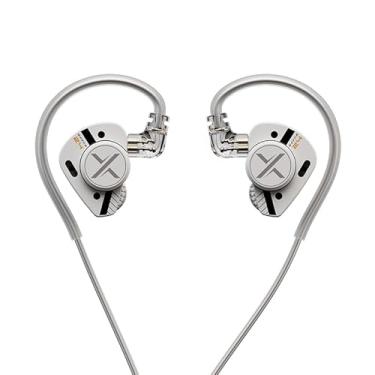Imagem de ooopusX Op.24 Earphpne 2DD 4BA Drivers monitores intra-auriculares com opções de ajuste ajustáveis 0,78 2 pinos S cabo 3,5 mm sem microfone