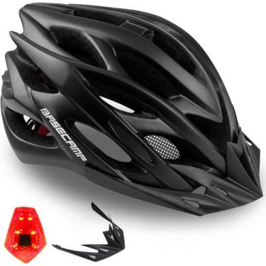 Imagem de Capacete de bicicleta Basecamp BC-10 para homens e mulheres com luz LE