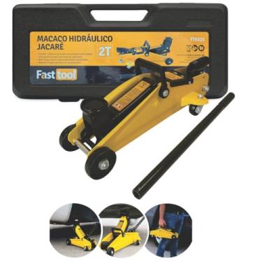 Imagem de Macaco Hidráulico Jacaré 2T Jacarezinho Com Maleta 34 Cm