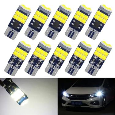 Imagem de GZRUICA Lâmpada LED 194 Canbus livre de erros 3030 Chipset 15-SMD T10 Wedge 168 192 W5W Lâmpadas de substituição para carro caminhão interior cúpula mapa porta marcador de placa de licença luzes