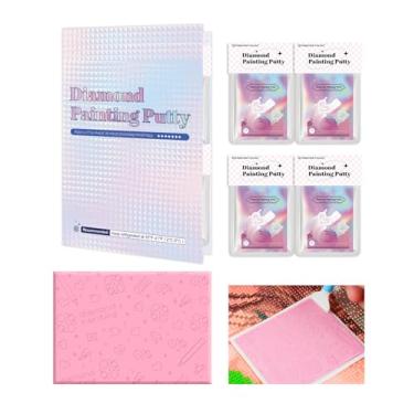 Imagem de ForeverYoung Massa de pintura de diamante, cola de argila formulada cientificamente, cera para acessórios e ferramentas de arte de diamante (30 g x 4)