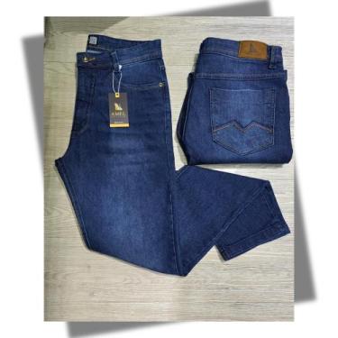 Imagem de Calça Jeans Masculina Slim Bolso bordado Amel Jeans, 48