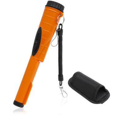 Imagem de Detector de metais portátil totalmente à prova d'água para adultos e crianças, varinha de ponteiro de pino pequeno, detecção de 360°, alta precisão, 3 modos de alerta, profissional para ouro, na praia