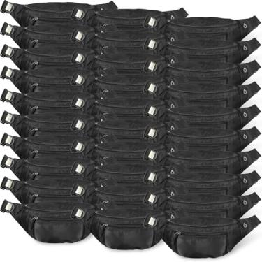 Imagem de Pochete transversal, bolsa de cinto de grande capacidade para mulheres e homens, com 4 bolsos com zíper, presentes para festivais de esportes, treino, corrida, carteira de cintura para todos os