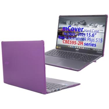 Imagem de mCover Capa compatível apenas com notebooks Acer ChromeBook Plus 515 CBE595-2 de 15,6 polegadas 2024-2025 (Não serve para nenhum outro modelo Acer) (roxa)
