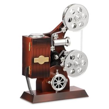 Imagem de ZFLYCANP Mini caixa de música de máquina de costura retrô requintada, caixa de música decorativa simulação mecânica, máquina de costura, estatueta, aniversário, sala de estar (projetor)