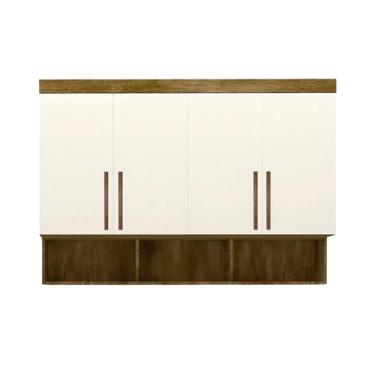 Imagem de Modulo Ja Georgia Armário Aéreo 1,47m Jequitibá,Off White