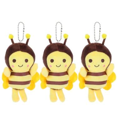Imagem de Abaodam 6PCS Bee Keychain Cute Bee Stuffed Animal Pendant Plush Bee Soft Plush Honeybee Keychain Bee Pendant for Bag Wallet Baby Shower Birthday Animal Theme Party Favors