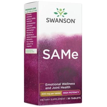 Imagem de Same S-adenosil L-metionina 400mg Swanson 30 Tablets Importado
