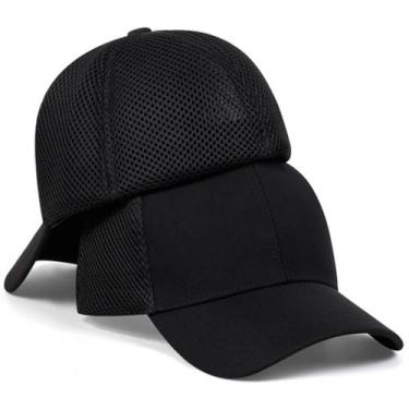 Imagem de Boné de Beisebol Unissex - Protetor Solar para Primavera/Verão, Preto