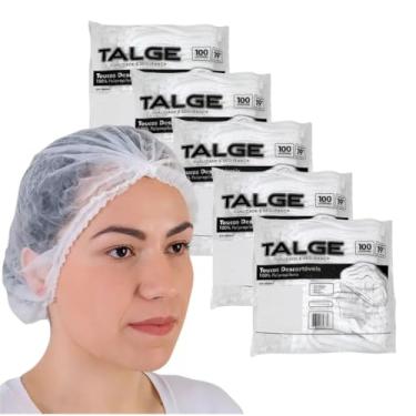 Imagem de Touca Descartável Sanfonada Talge Branca TNT com Elástico 500 unidades