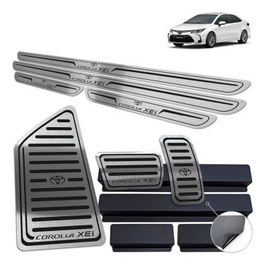 Imagem de Soleira Pedaleira Descanso Corolla Xei 2020 Preto B. Relevo