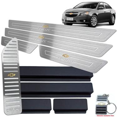 Imagem de Descanso e Soleira Cruze 2012 a 2016 Prata Baixo Relevo