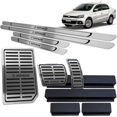 Imagem de Soleira Pedaleira Auto Descanso Voyage 2010 A 20 Preto Br