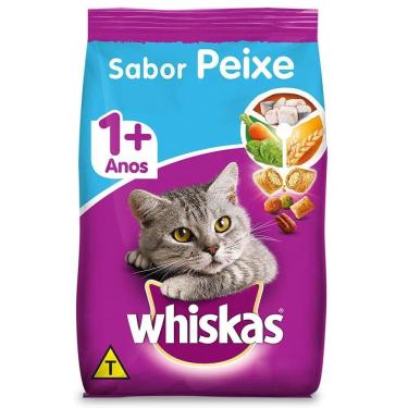 Imagem de Ração Whiskas Peixe Para Gato Adulto 1Kg